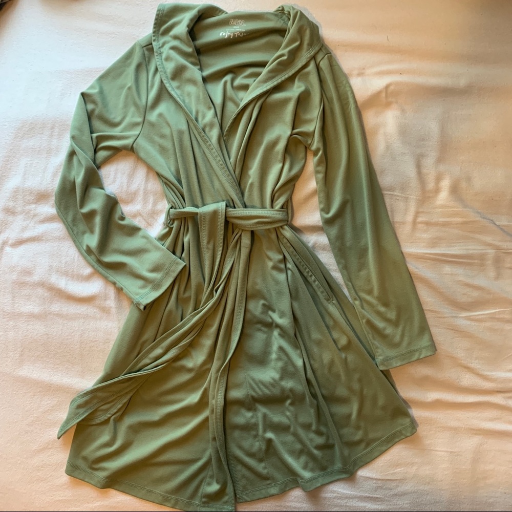 Sage green robe